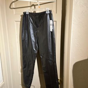 100% leather, Nine West chocolate brown pants sz4
